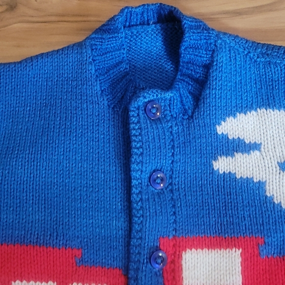 Vintage 50s Childs Train Sweater - Picture 4 of 9